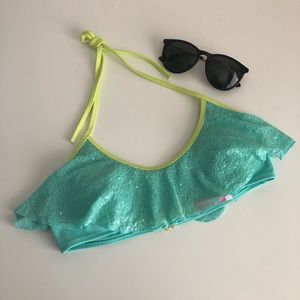 VS Sequins Bikini Flowy Top Festival Sz Small